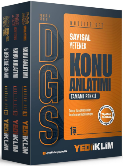 2027 DGS Prestij Konu Anlatımlı Modüler Set Yediiklim Yayınları Fenomen Fotokopi - YKS - KPSS - ALES