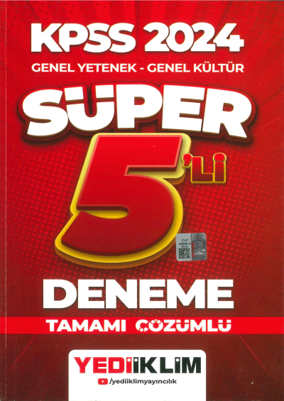 GY-GK SÜPER 5'lİ DENEME TAMAMI ÇÖZÜMLÜ Fenomen Fotokopi - YKS - KPSS - ALES