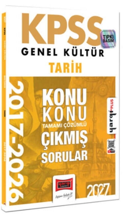 KPSS Genel Kültür Tarih Konu Konu Tamamı Çözümlü 10 Yıl Çıkmış Sorular Yargı Yayınları Fenomen Fotokopi - YKS - KPSS - ALES