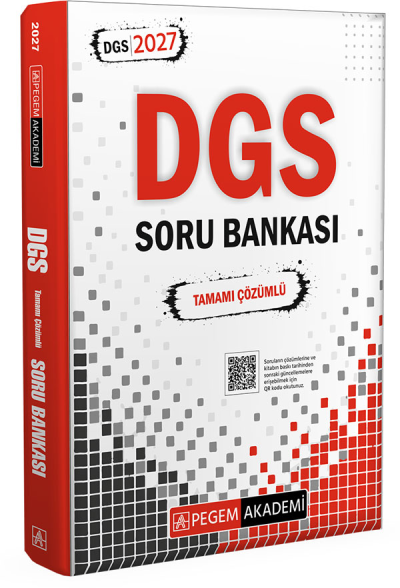 2027 DGS Tamamı Çözümlü Soru Bankası Pegem Akademi Fenomen Fotokopi - YKS - KPSS - ALES