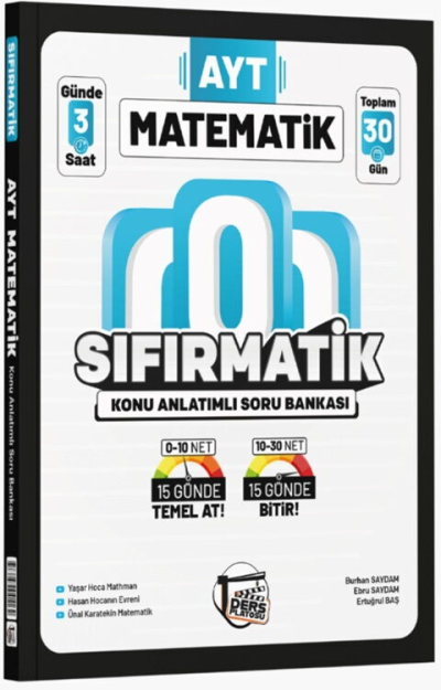 AYT Matematik Sıfırmatik Konu Anlatımlı Soru Bankası Ders Platosu Fenomen Fotokopi - YKS - KPSS - ALES