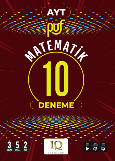 AYT Matematik Püf 10 Branş Denemesi IQ Yayınları Fenomen Fotokopi - YKS - KPSS - ALES
