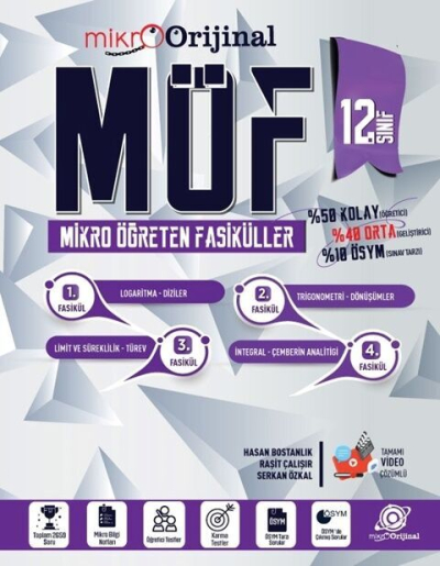 Mikro 12. Sınıf Matematik MÖF Mikro Öğreten Fasiküller Orijinal Yayınları (4 Fasikül)