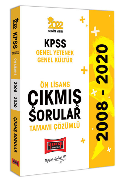 KPSS GY GK Ön Lisans Tamamı Çözümlü Çıkmış Sorular 2008-2020 Fenomen Fotokopi - YKS - KPSS - ALES