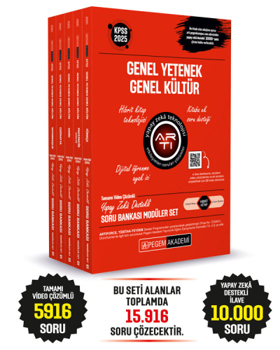 2025 KPSS Genel Yetenek Genel Kültür Tamamı Çözümlü Soru Bankası TÜRKÇE