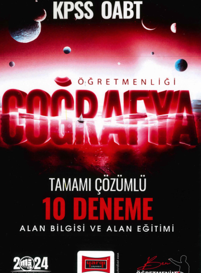 COĞRAFYA ÖĞRETMENLİĞİ TAMAMI ÇÖZÜMLÜ 10 DENEME ALAN BİLGİSİ-ALAN EĞİTİMİ Fenomen Fotokopi - YKS - KPSS - ALES
