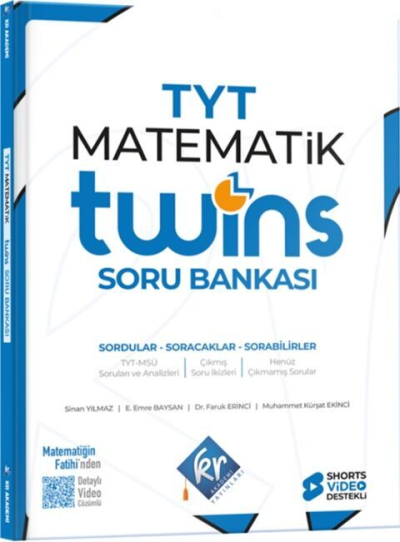 TYT Twins Matematik Soru Bankası KR Akademi Yayınları Fenomen Fotokopi - YKS - KPSS - ALES