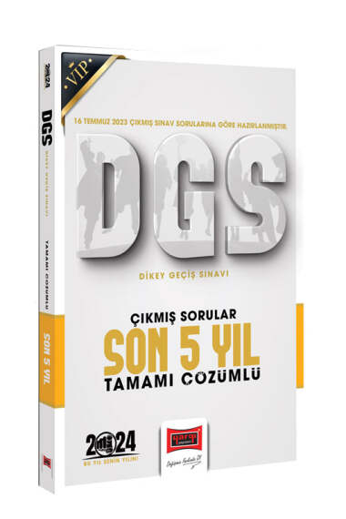 2024 DGS Çıkmış Sorular Tamamı Çözümlü Son 5 Yıl (16 Temmuz 2023 Sınavı Dahil) Fenomen Fotokopi - YKS - KPSS - ALES
