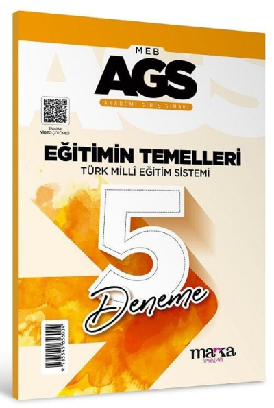 2025 MEB AGS Eğitimin Temelleri Türk Milli Eğitim Sistemi 5 Deneme Tamamı Video Çözümlü Marka Yayınları Fenomen Fotokopi - YKS - KPSS - ALES