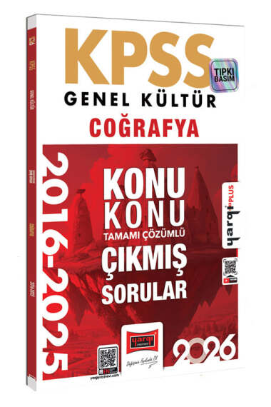 2026 KPSS Genel Kültür Coğrafya 2016-2025 Konu Konu Tamamı Çözümlü Çıkmış Sorular Yargı Yayınları Fenomen Fotokopi - YKS - KPSS - ALES