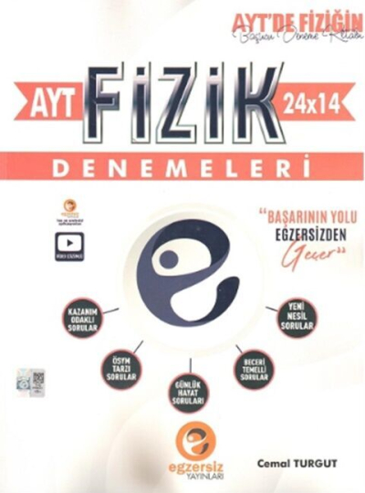 AYT Fizik 24 x 14 Denemeleri Egzersiz Yayınları Fenomen Fotokopi - YKS - KPSS - ALES