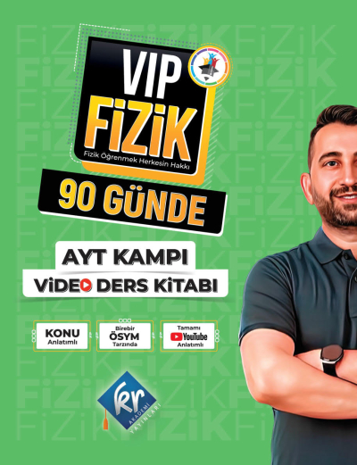 Vip Fizik 90 Günde AYT Kampı Video Ders Kitabı Fenomen Fotokopi - YKS - KPSS - ALES