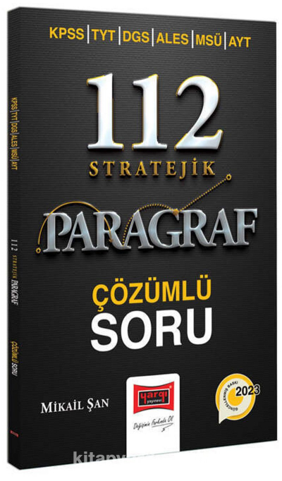 PARAGRAF 112 STRATEJİK ÇÖZÜMLÜ SORU BANKASI Fenomen Fotokopi - YKS - KPSS - ALES