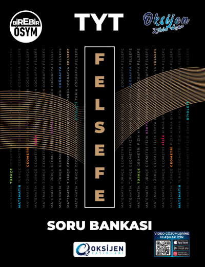 TYT Felsefe Soru Bankası Oksijen Yayınları Fenomen Fotokopi - YKS - KPSS - ALES