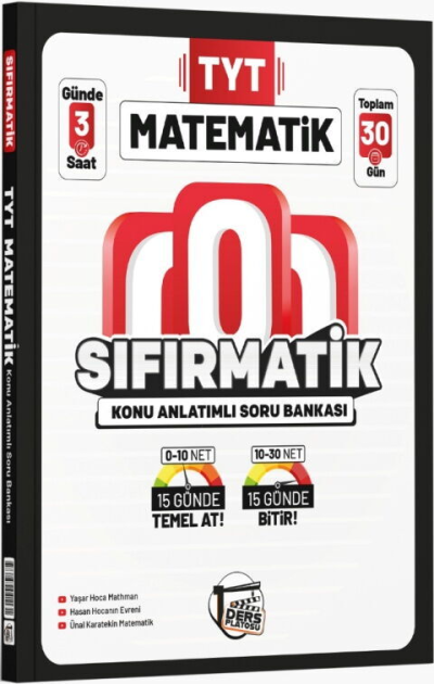 TYT Matematik Sıfırmatik Konu Anlatımlı Soru Bankası Ders Platosu Fenomen Fotokopi - YKS - KPSS - ALES