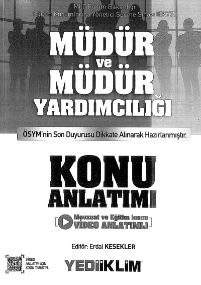 MÜDÜR VE MÜDÜR YARDIMCILIĞI KONU ANLATIMI Fenomen Fotokopi - YKS - KPSS - ALES
