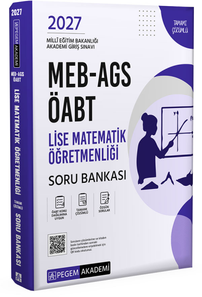 2027 ÖABT MEB-AGS Lise Matematik Öğretmenliği Soru Bankası Çözümlü Pegem Akademi Yayınları Pegem Akademi Yayınları Fenomen Fotokopi - YKS - KPSS - ALES