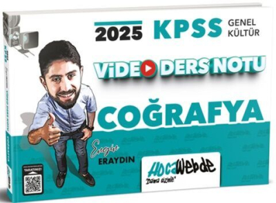 2025 KPSS GK Coğrafya Video Ders Notu HocaWebde Yayınları Fenomen Fotokopi - YKS - KPSS - ALES
