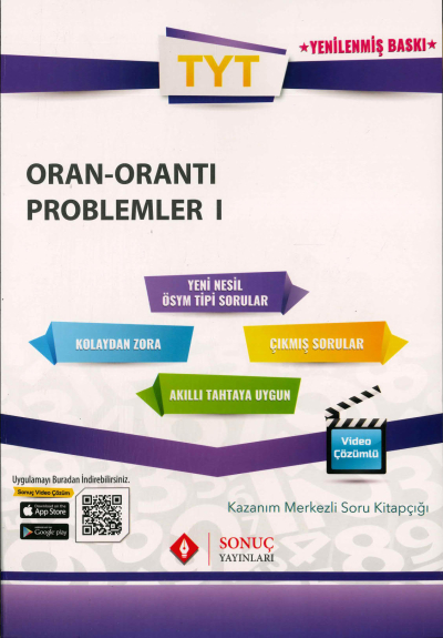 TYT ORAN ORANTI PROBLEMLER 1 SORU KİTAPÇIĞI Fenomen Fotokopi - YKS - KPSS - ALES