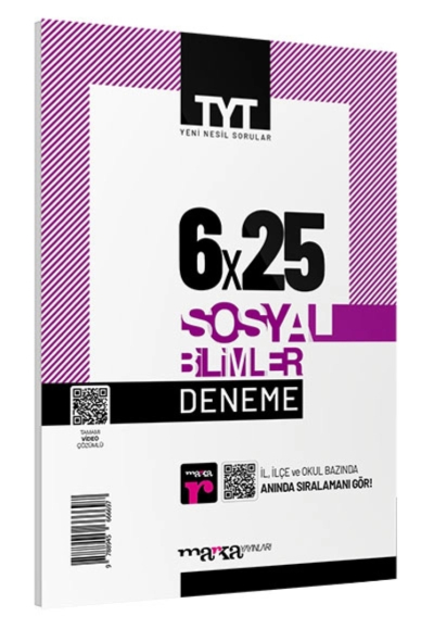 2024 TYT Sosyal Bilimler 6 Deneme Tamamı Video Çözümlü Fenomen Fotokopi - YKS - KPSS - ALES