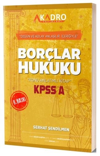 A Kadro Yayınları KPSS A Grubu Borçlar Hukuku Konu Anlatımlı Fenomen Fotokopi - YKS - KPSS - ALES