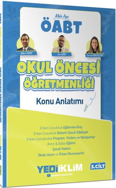 MEB AGS ÖABT Okul Öncesi Öğretmenliği Konu Anlatımı Cilt 3 Yediiklim Yayınları Fenomen Fotokopi - YKS - KPSS - ALES