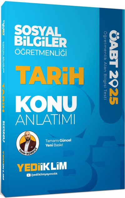 2025 ÖABT Sosyal Bilgiler Öğretmenliği Tarih Konu Anlatımı Yediiklim Yayınları Fenomen Fotokopi - YKS - KPSS - ALES