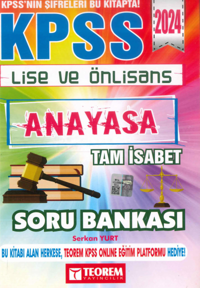 ANAYASA TAM İSABET SORU BANKASI Fenomen Fotokopi - YKS - KPSS - ALES