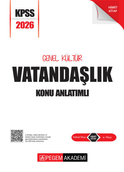 VATANDAŞLIK 2026 KPSS Genel Yetenek Genel Kültür Lisans Konu Anlatımlı Modüler Set Pegem Yayınları Fenomen Fotokopi - YKS - KPSS - ALES