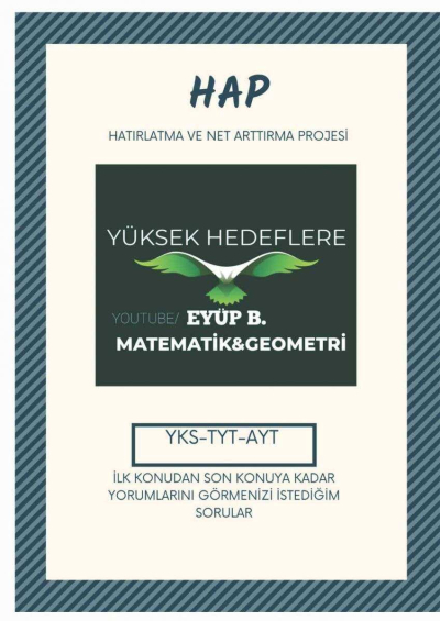 Eyüp B. Hap Bilgileri Hatırlatma ve Net Arttırma Projsi Fenomen Fotokopi - YKS - KPSS - ALES