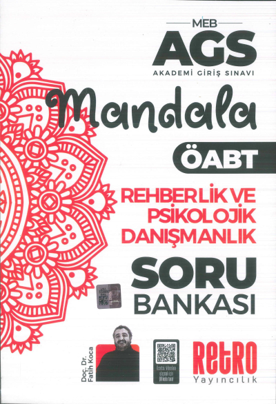 2025 MEB AGS Rehberlik ve Psikolojik Danışmanlık Mandala Soru Bankası Retro Kitap Fenomen Fotokopi - YKS - KPSS - ALES