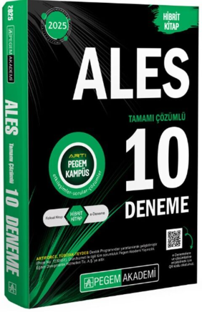 2025 ALES Tamamı Çözümlü 10 Deneme Pegem Akademi Yayıncılık Fenomen Fotokopi - YKS - KPSS - ALES