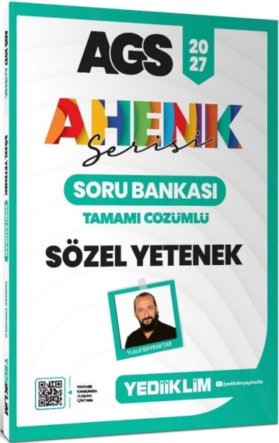 MEB AGS Ahenk Serisi Sözel Yetenek Tamamı Çözümlü Soru Bankası Yediiklim Yayınları