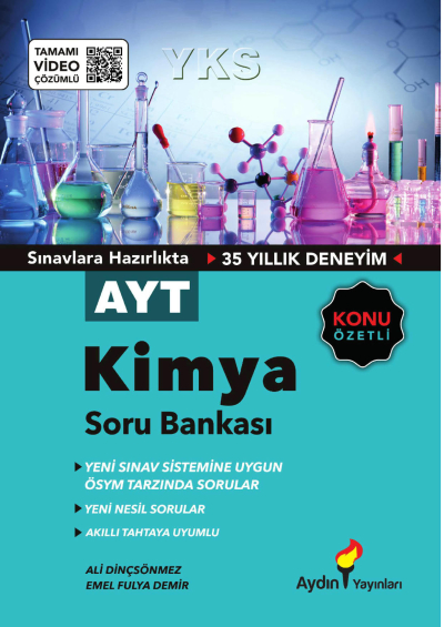 AYT Kimya Konu Özetli Soru Bankası Tamamı Video Çözümlü Aydın Yayınları Fenomen Fotokopi - YKS - KPSS - ALES