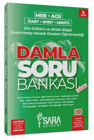 ÖABT MEB-AGS DHBT MBSTS Din Kültürü ve Ahlak Bilgisi Damla Soru Bankası Çözümlü Fenomen Fotokopi - YKS - KPSS - ALES