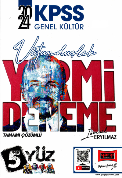 KPSS 5Yüz Ekibi Vatandaşlık Tamamı Çözümlü 20 Deneme Yargı Yayınevi Fenomen Fotokopi - YKS - KPSS - ALES