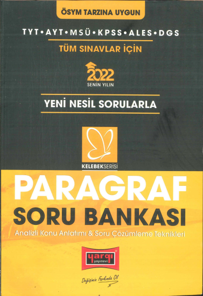 PARAGRAF YENİ NESİL SORU BANKASI Fenomen Fotokopi - YKS - KPSS - ALES