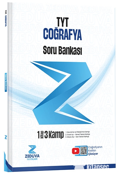 Coğrafyanın Kodları TYT Coğrafya 1 Kitap 3 Kamp Soru Bankası Zeduva Yayınları Fenomen Fotokopi - YKS - KPSS - ALES