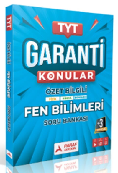 TYT Fen Bilimler Garanti Konular Soru Bankası Paraf Yayınları