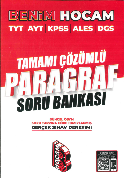 TAMAMI ÇÖZÜMLÜ PARAGRAF SORU BANKASI Fenomen Fotokopi - YKS - KPSS - ALES