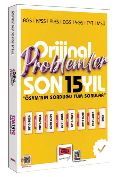2026 KPSS AGS ALES DGS YGS TYT MSÜ Orijinal Problemler Son 15 Yıl Çıkmış Sorular Yargı Yayınları Fenomen Fotokopi - YKS - KPSS - ALES