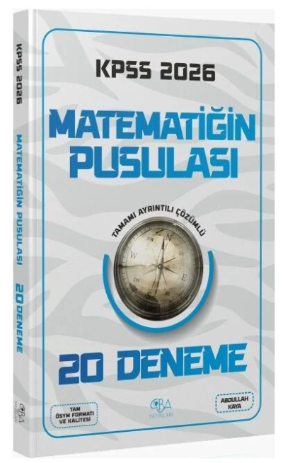 2026 KPSS Matematik Matematiğin Pusulası 20 Deneme CBA Yayınları Fenomen Fotokopi - YKS - KPSS - ALES