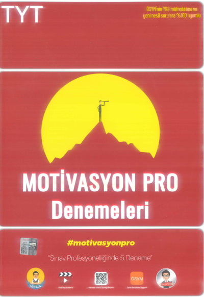 TYT MOTİVASYON PRO DENEMELERİ 5 ADET