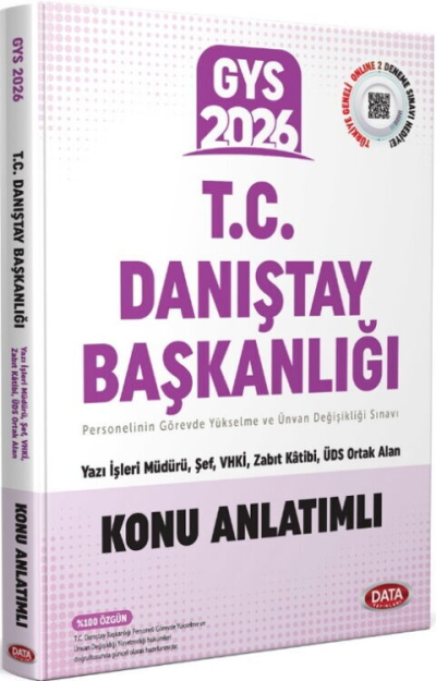 2026 GYS Danıştay Başkanlığı Konu Anlatımlı Data Yayınları Fenomen Fotokopi - YKS - KPSS - ALES
