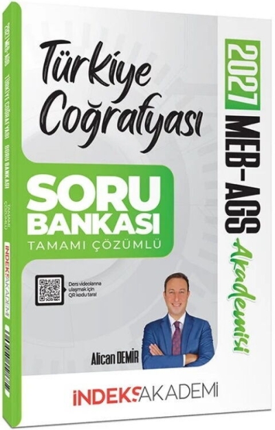 MEB-AGS Akademisi Türkiye Coğrafyası Soru Bankası Çözümlü İndeks Akademi Yayıncılık Fenomen Fotokopi - YKS - KPSS - ALES