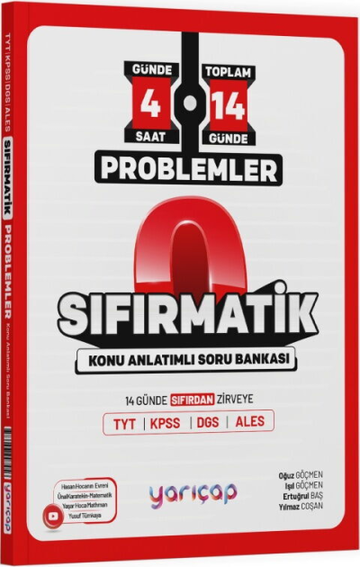 Problemler Sıfırmatik Konu Anlatımı Soru Bankası YarıÇap Yayınları Fenomen Fotokopi - YKS - KPSS - ALES