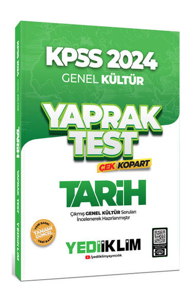 2024 KPSS Tarih Yaprak Test Çek Kopart Fenomen Fotokopi - YKS - KPSS - ALES