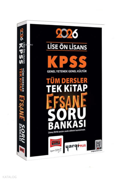 2026 KPSS Lise Ön Lisans Efsane Soru Bankası Tek Kitap Yargı Yayınları Fenomen Fotokopi - YKS - KPSS - ALES