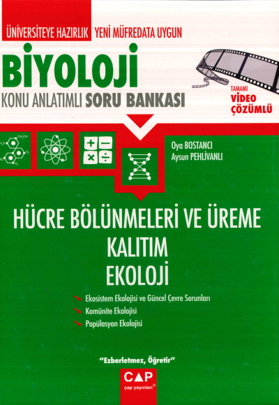 TYT-AYT BİYOLOJİ HÜCRE BÖLÜNMELERİ ÜREME KALITIM EKOLOJİ ANLATIMLI SORU BANKASI Fenomen Fotokopi - YKS - KPSS - ALES
