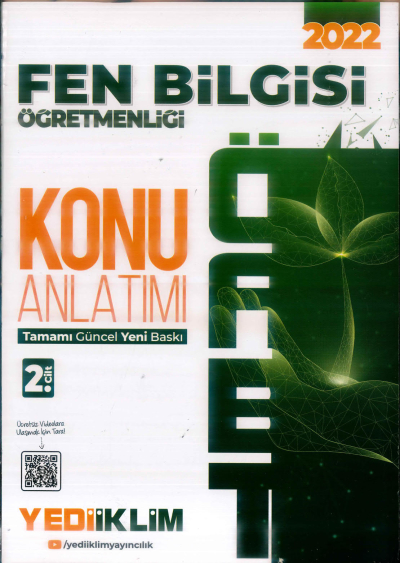 FEN BİLGİSİ ÖĞRETMENLİĞİ KONU ANLATIMI 2. CİLT Fenomen Fotokopi - YKS - KPSS - ALES